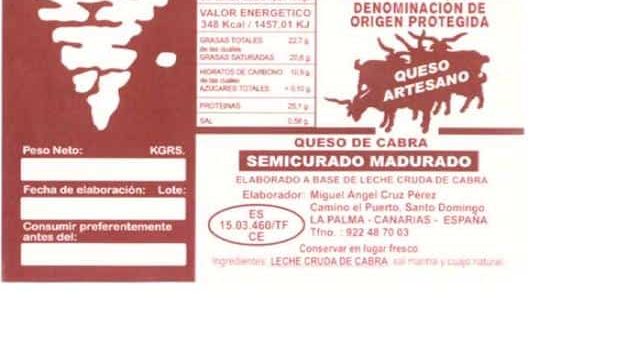 Queso El Calvario. Queso de cabra