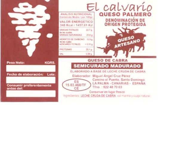 Queso El Calvario. Queso de cabra