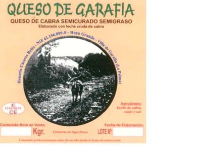 Queso Hoya Grande. Queso de cabra